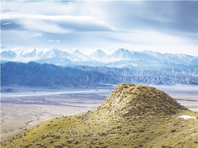 肃北牛圈烽燧&nbsp;黄晓虎&nbsp;摄